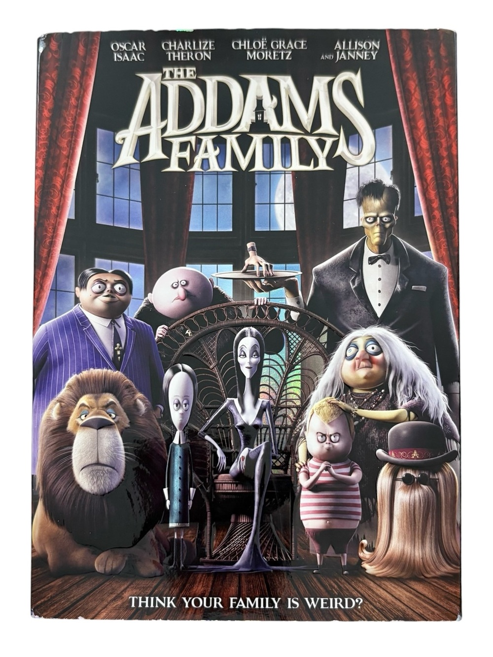 the animated movie The Addams Family (2019) on DVD